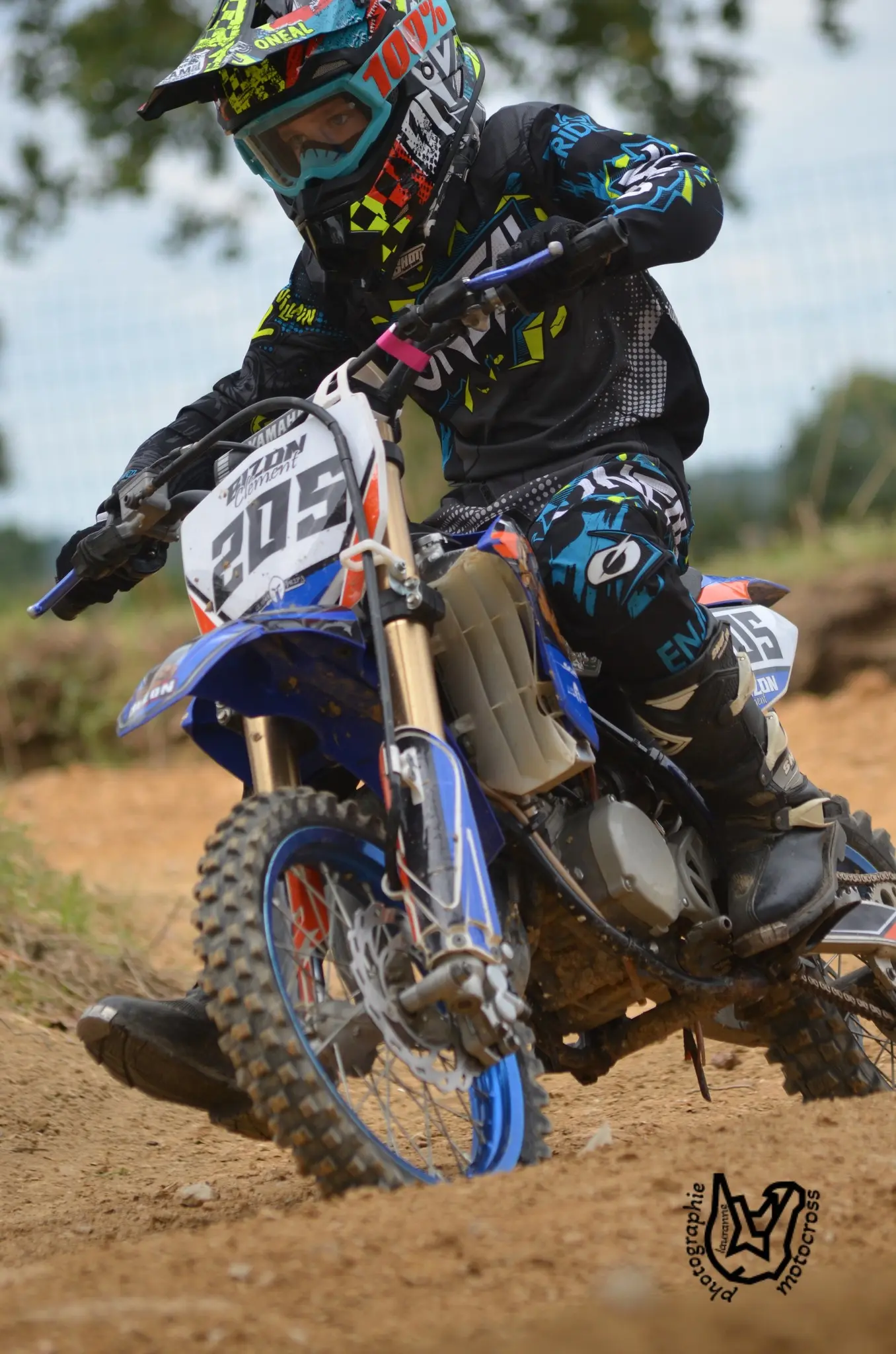 Clément #205 en 2024 sur Yamaha YZ 65 lors de la course à Conquereuil (44)